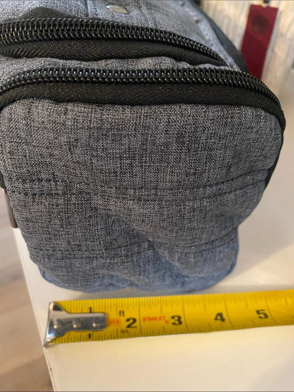 BNWNT Lug Trolley Gray Quilted Organizer
